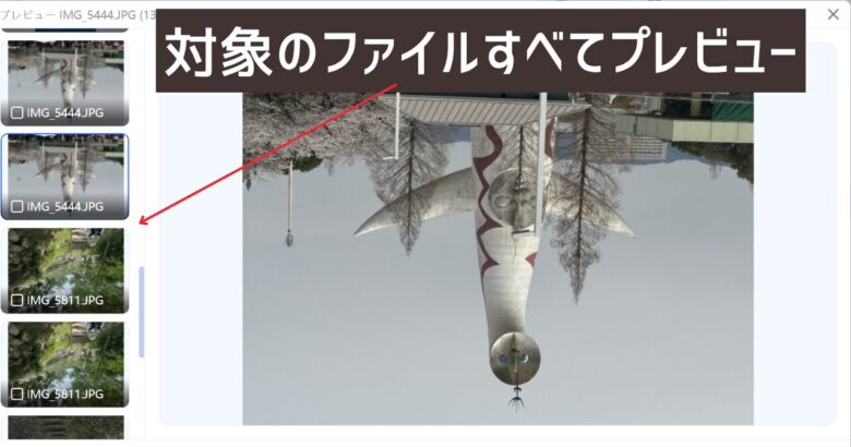 ４DDiGで全ての画像をプレビュー