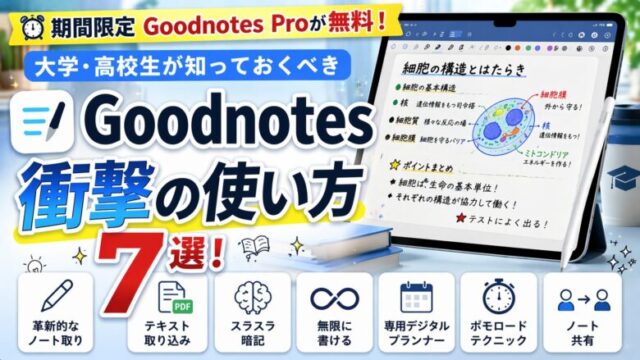 Goodnotes大学生向けの使い方サムネイル