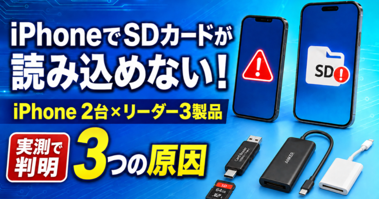 iPhoneでSDカードが読めない